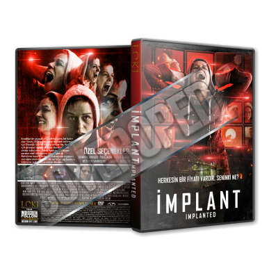 İmplant - Implanted - 2021 Türkçe Dvd Cover Tasarımı